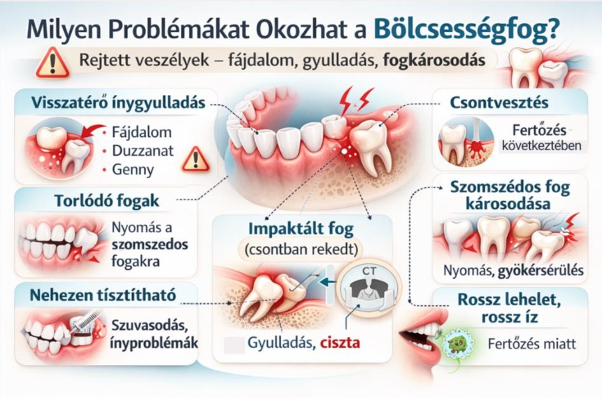 Bölcsességfoggal kapcsolatos problémák